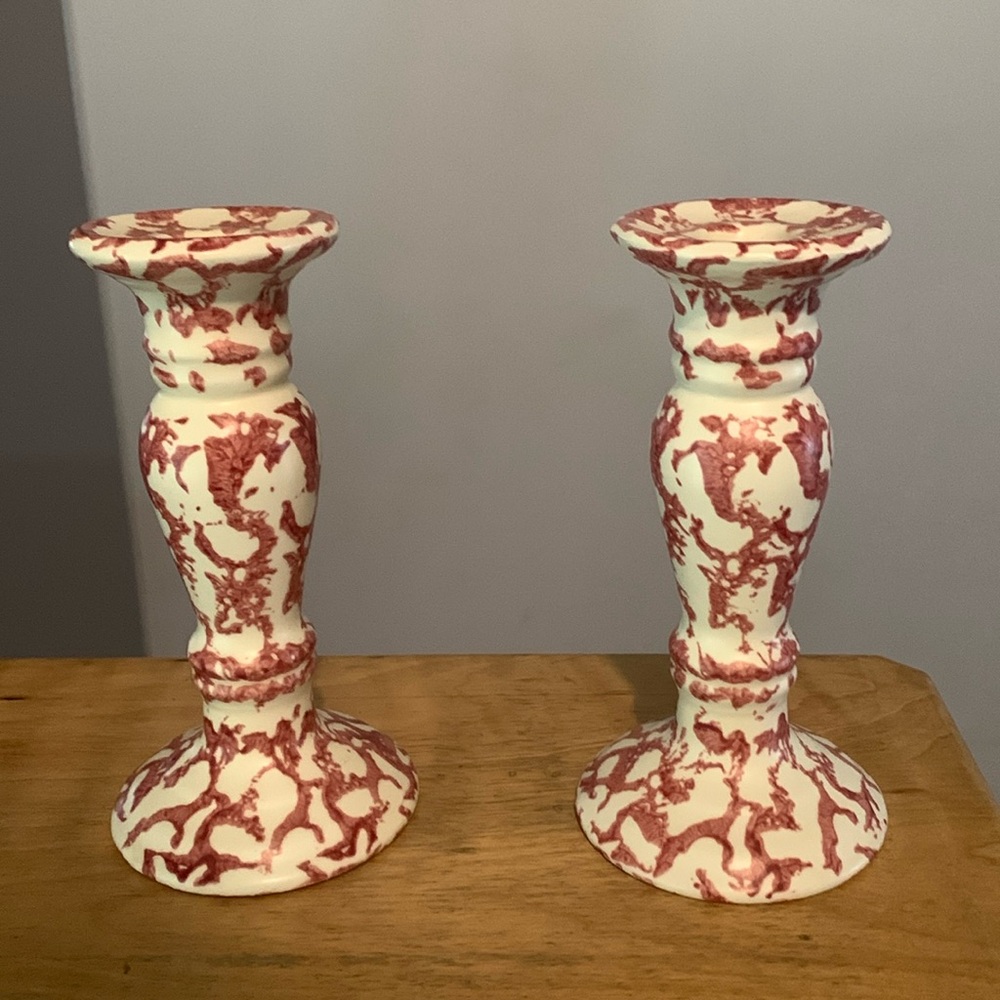 Earthenware Candlesticks